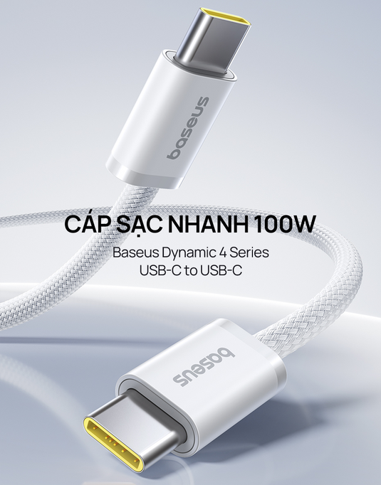 Cáp Sạc Nhanh Baseus Dynamic 4 Series PD 100W Type-C to Type-C