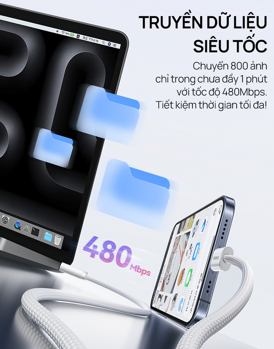 Cáp Sạc Nhanh Baseus Dynamic 4 Series PD 100W Type-C to Type-C