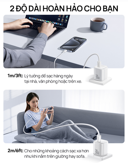 Cáp Sạc Nhanh Baseus Dynamic 4 Series PD 100W Type-C to Type-C