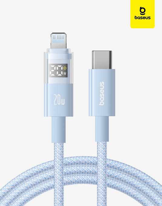 Cáp Sạc Nhanh Baseus Display 2 PD 20W - Type-C to Lightning