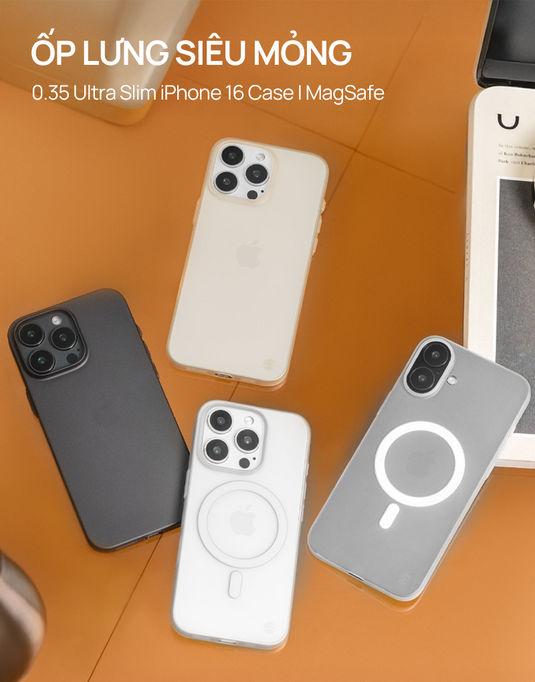 Ốp Lưng Switcheasy 0.35 Ultra Slim iPhone 16/15 Series - MagSafe