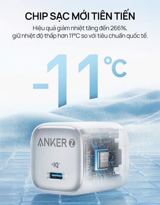 Củ Sạc Nhanh Anker Zolo GaN 30W cho iPhone/Android