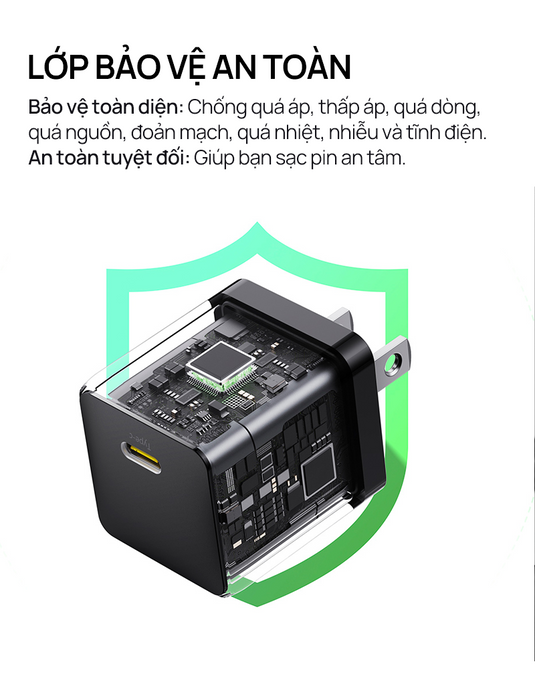 Củ Sạc Nhanh Baseus Palm USB-C 20W cho iPhone 16-11 Series