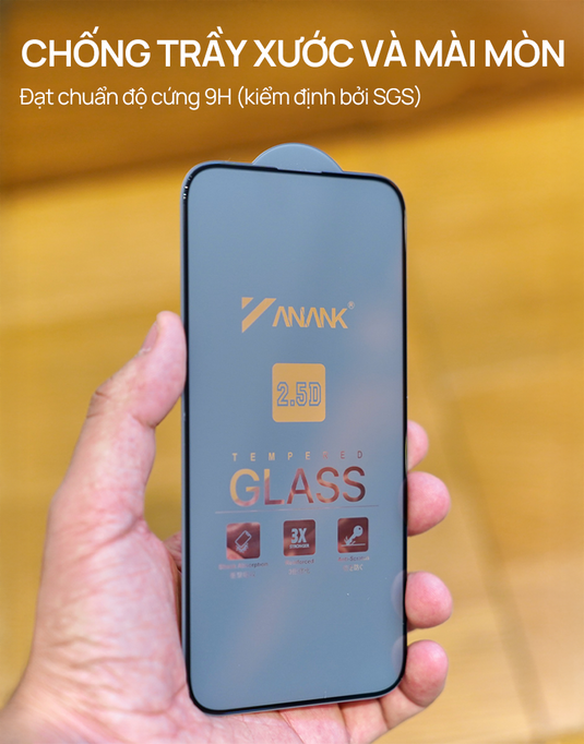 Kính Cường Lực Anank 2.5D Trong Suốt iPhone 11-16 Series