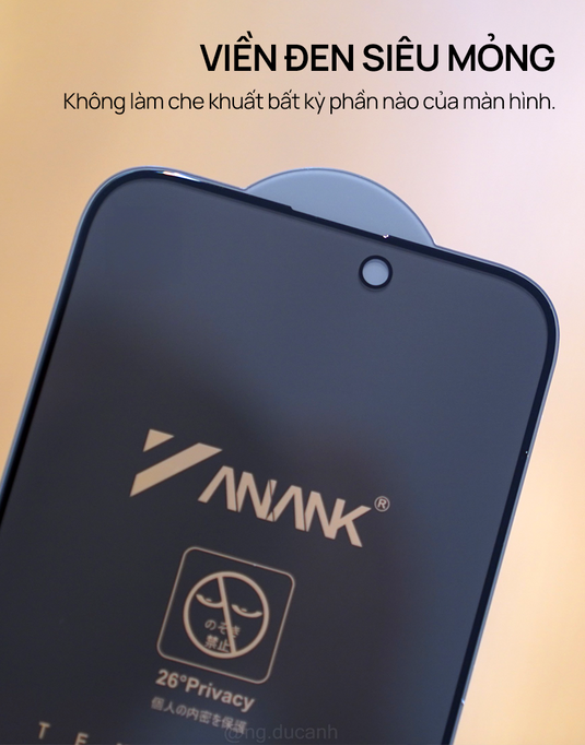 Kính Cường Lực Anank 2.5D Chống Nhìn Trộm iPhone 11-16 Series
