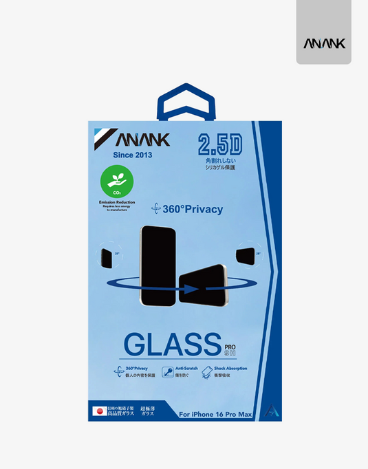 Kính Cường Lực Anank 2.5D Chống Nhìn Trộm 360° iPhone 11-16 Series