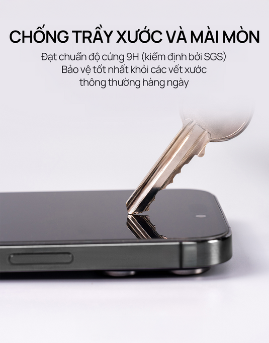 Kính Cường Lực HODA Trong Suốt iPhone 15/16 Series (Kèm Khung Dán)