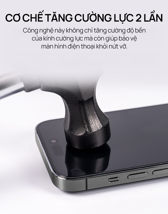 Kính Cường Lực HODA Trong Suốt iPhone 15/16 Series (Kèm Khung Dán)