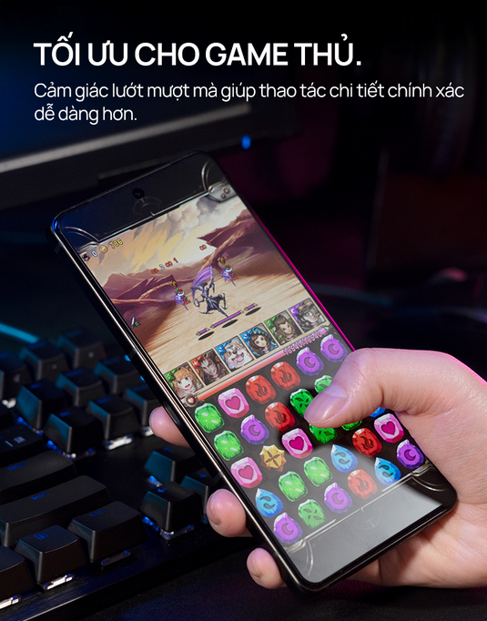 Kính Cường Lực hoda Matte Gaming Chống Vân Tay iPhone 15/16 Series