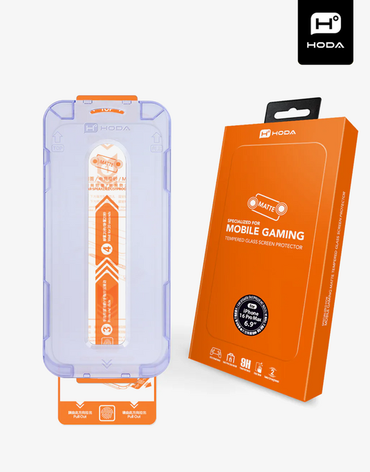 Kính Cường Lực hoda Matte Gaming Chống Vân Tay iPhone 15/16 Series