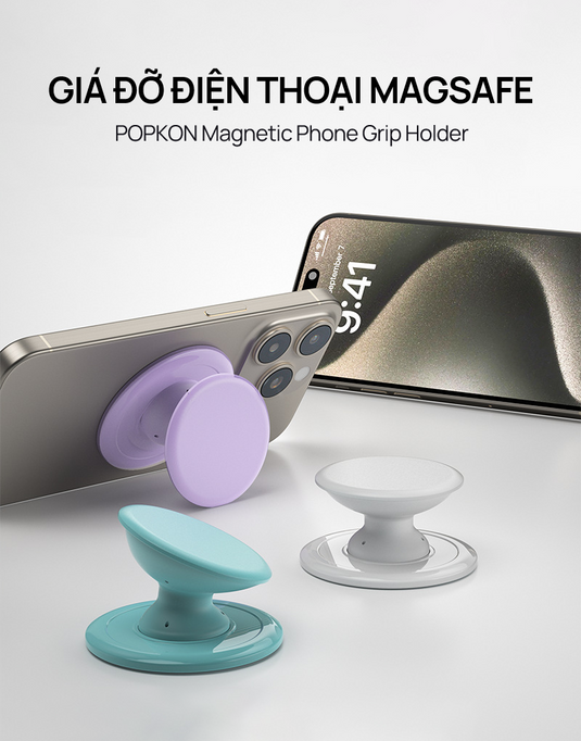 Giá Đỡ Điện Thoại PopGrips MagSafe Popkon - iPhone/Android