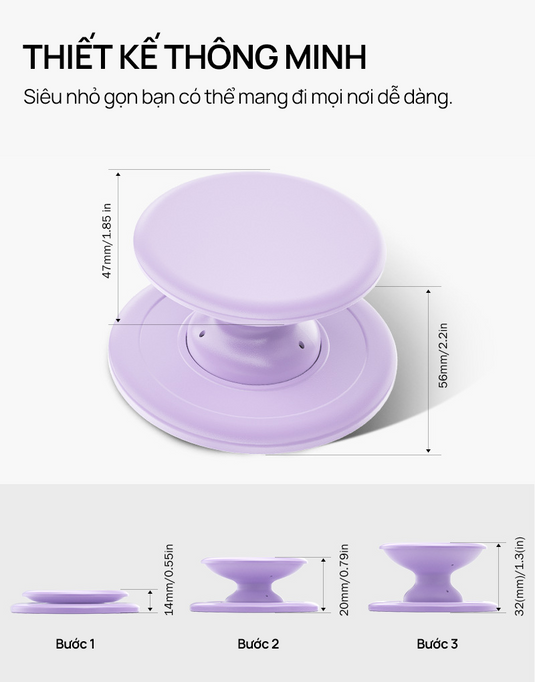 Giá Đỡ Điện Thoại PopGrips MagSafe Popkon - iPhone/Android