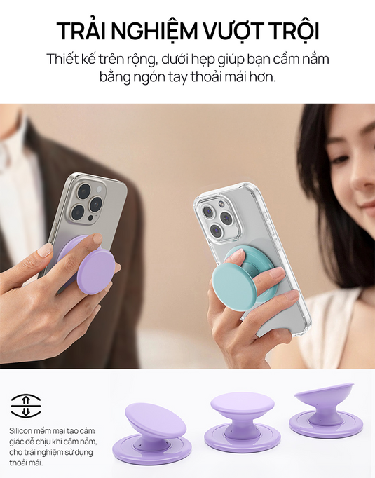 Giá Đỡ Điện Thoại PopGrips MagSafe Popkon - iPhone/Android
