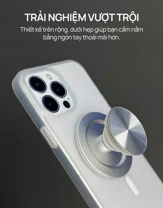 Giá Đỡ Điện Thoại PopGrips Metal MagSafe Popkon - iPhone/Android