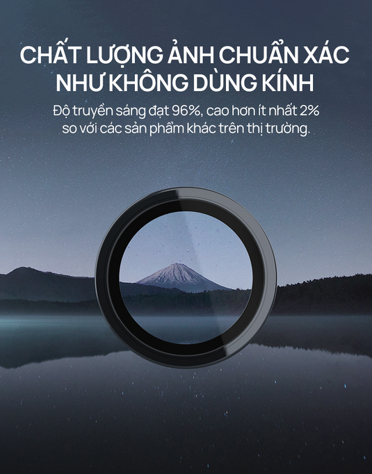 Kính Cường Lực Camera Sapphire URR iPhone 14/15/16 - Bảo Vệ Toàn Diện