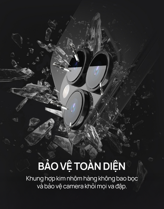 Kính Cường Lực Camera Sapphire URR iPhone 14/15/16 - Bảo Vệ Toàn Diện