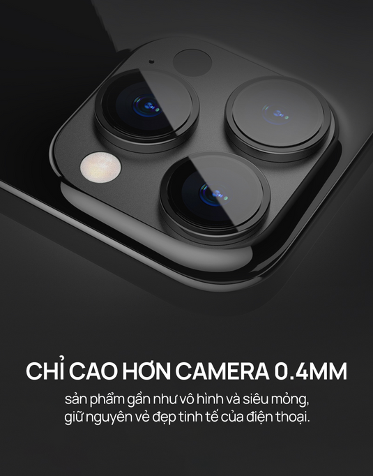 Kính Cường Lực Camera Sapphire URR iPhone 14/15/16 - Bảo Vệ Toàn Diện