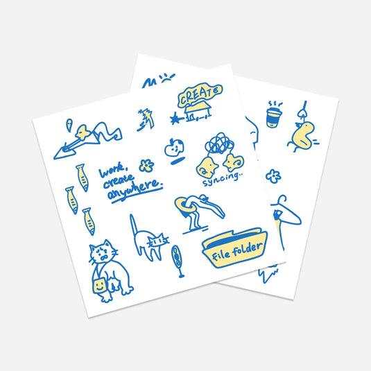Pressure-sensitive Art Stickers - Unbound