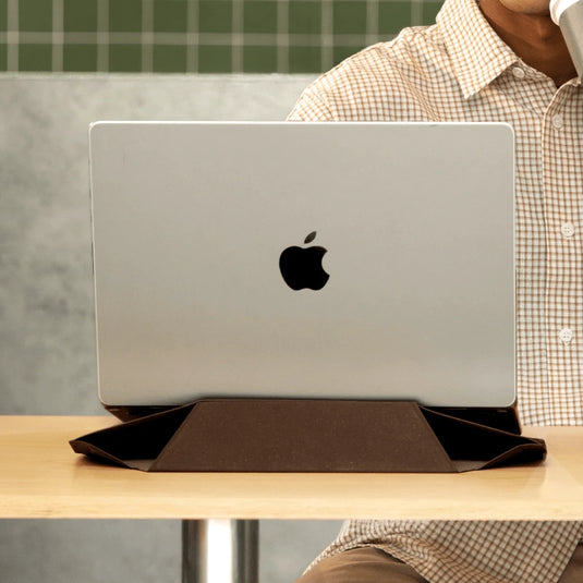 Carry Sleeve Crafted from MOVAS™-E Coffee Bio-Leather (14”)