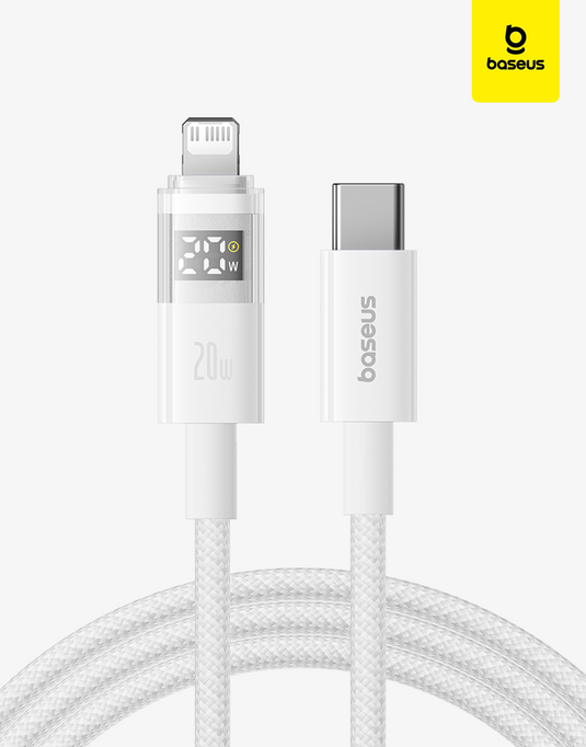 Cáp Sạc Nhanh Baseus Display 2 PD 20W - Type-C to Lightning