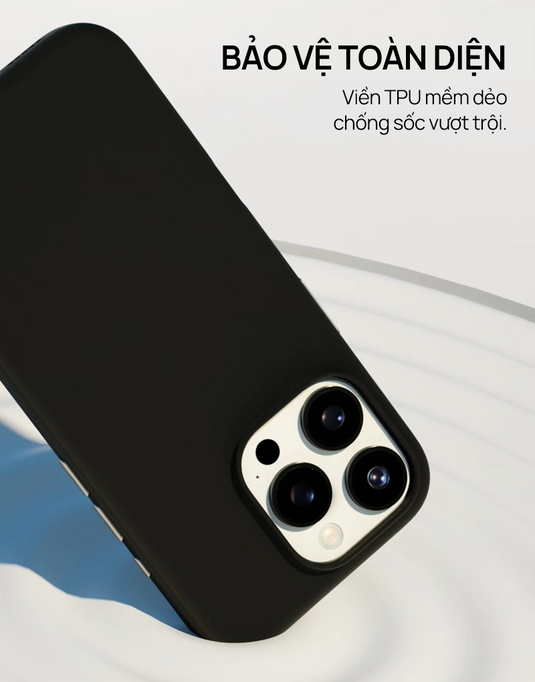 Ốp Lưng Popkon SandStone iPhone 14/15/16 Series - Nhám, Tản Nhiệt, MagSafe