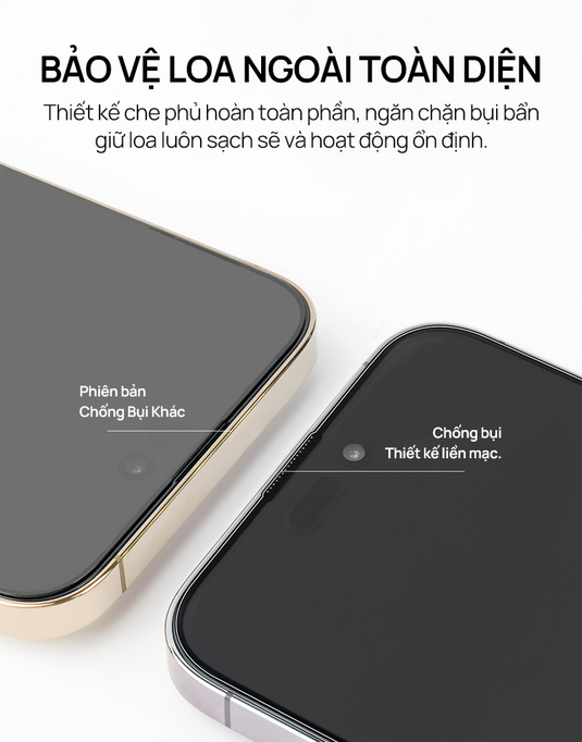 Kính Cường Lực HODA Trong Suốt iPhone 15/16 Series (Kèm Khung Dán)